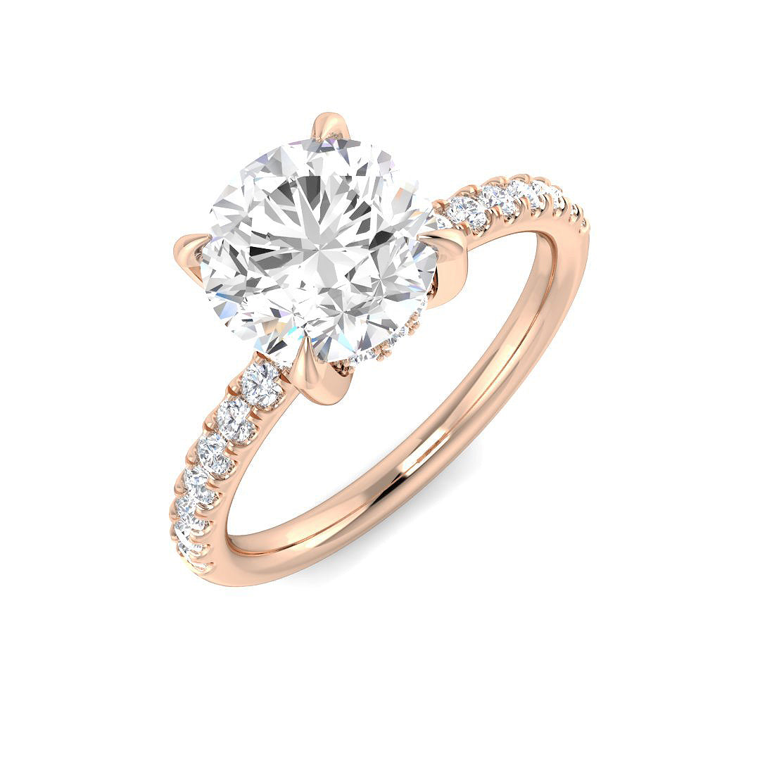 Engagement Lab-Grown Diamond Ring 2.35ct – SR3814 – 18k Rose Gold