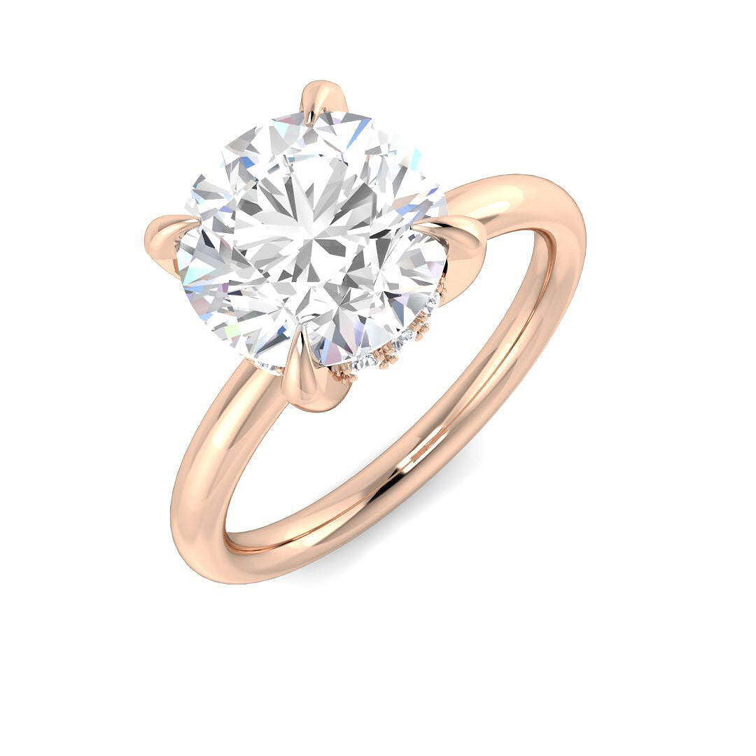 Engagement Diamond Ring 3.14ct–3.37ct – SR3816 – 18k Rose Gold