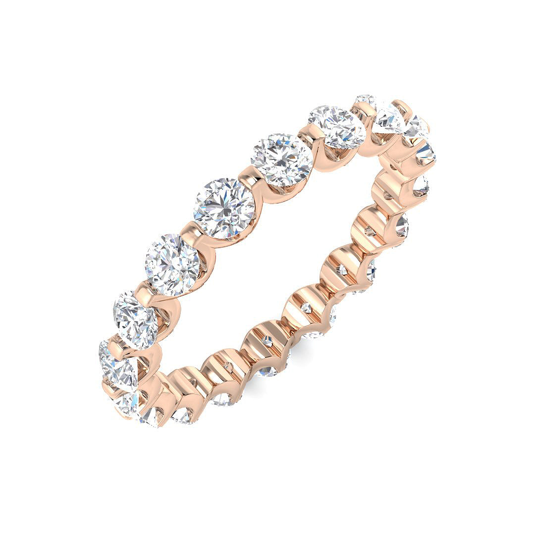 Full Eternity Diamond Ring 1.98ct – SR4069 – 18k Rose Gold