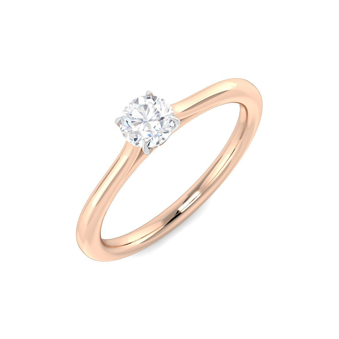 Engagement Diamond Ring 0.3ct – SR4355 – 18k Rose Gold