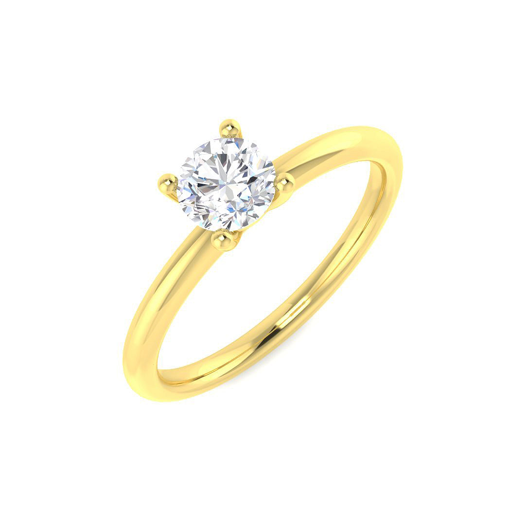 Engagement Lab-Grown Diamond Ring 0.54ct – SR4457-5.0 – 18k Yellow Gold