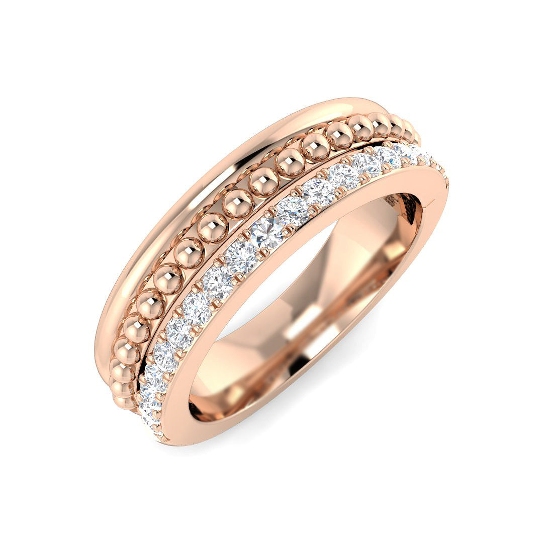 Fancy Diamond Ring 0.32ct – SR4666 – 18k Rose Gold
