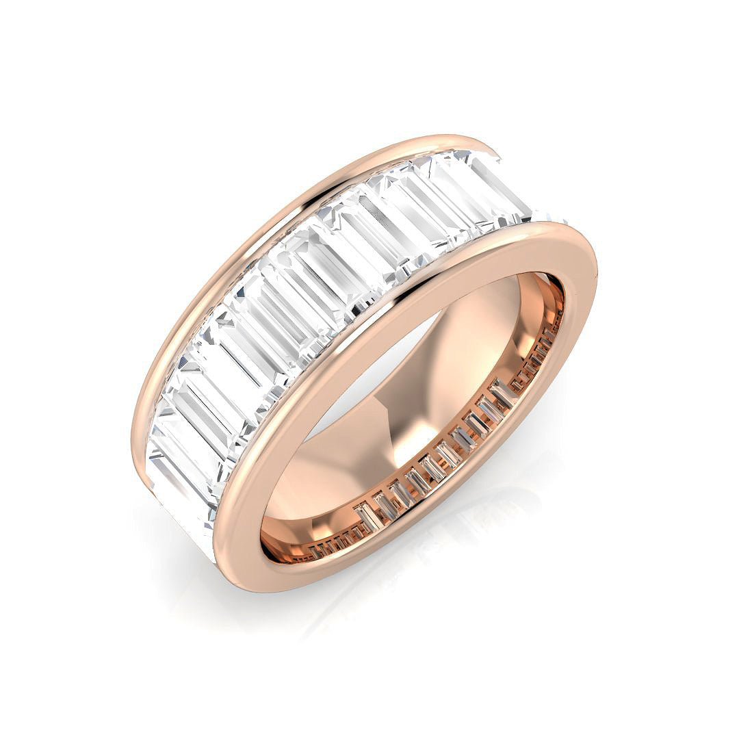 Half Eternity Diamond Ring 2.0ct–2.1ct – SR686 – 18k Rose Gold