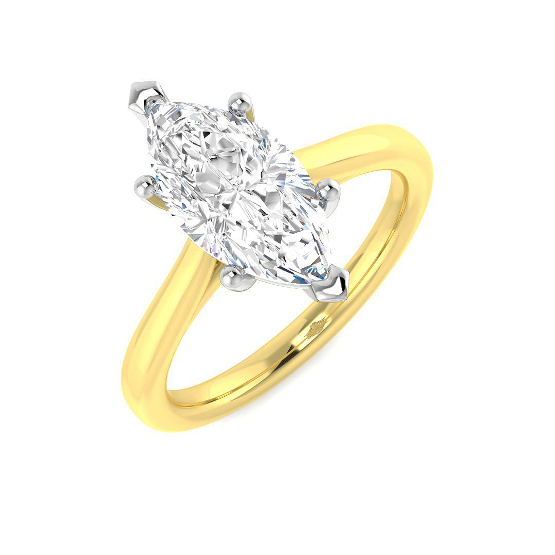 Engagement Lab-Grown Diamond Ring 1.72ct – SR796 – 18k Two Tone Gold