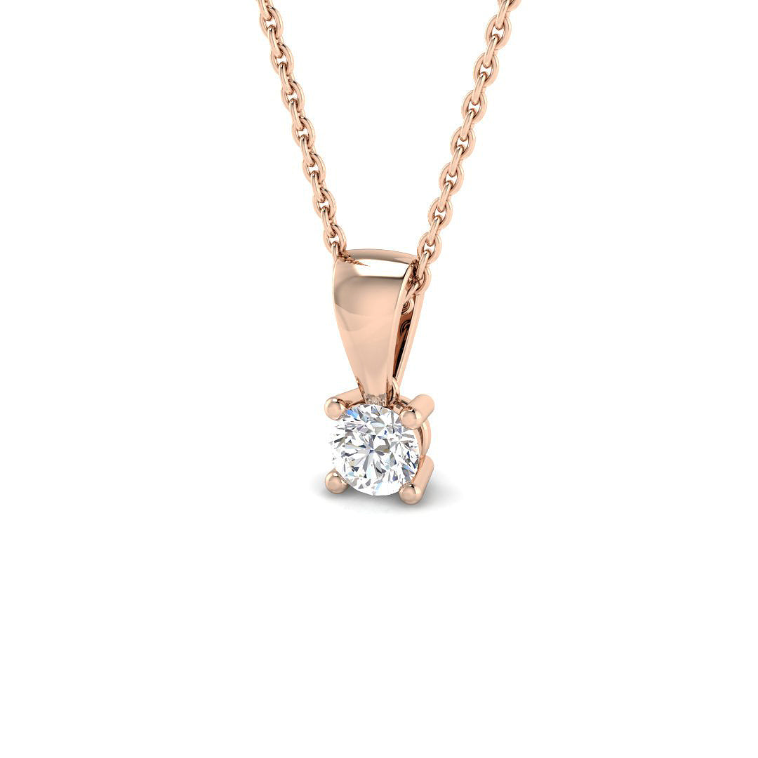 Solitaire Diamond Ring 0.24ct – XYP4425 – 18k Rose Gold