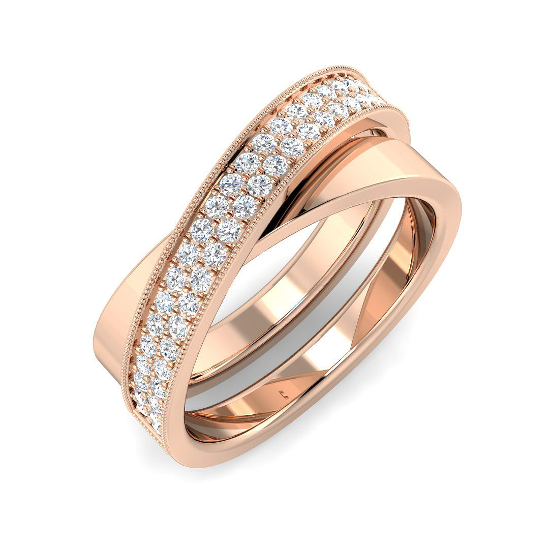 Vintage Diamond Ring 0.3ct – XYR10091 – 18k Rose Gold