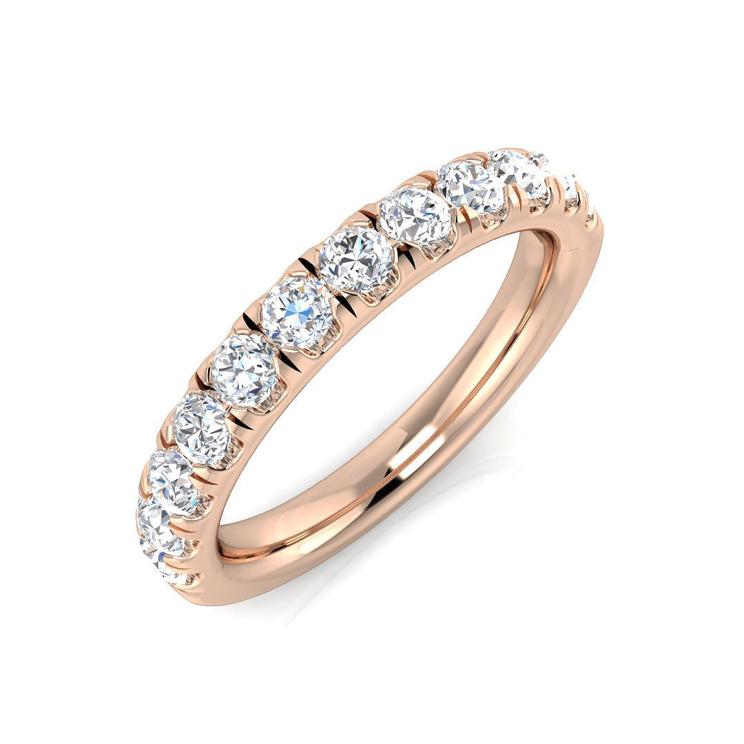 Half Eternity Diamond Ring 0.65ct – XYR13102 – 18k Rose Gold