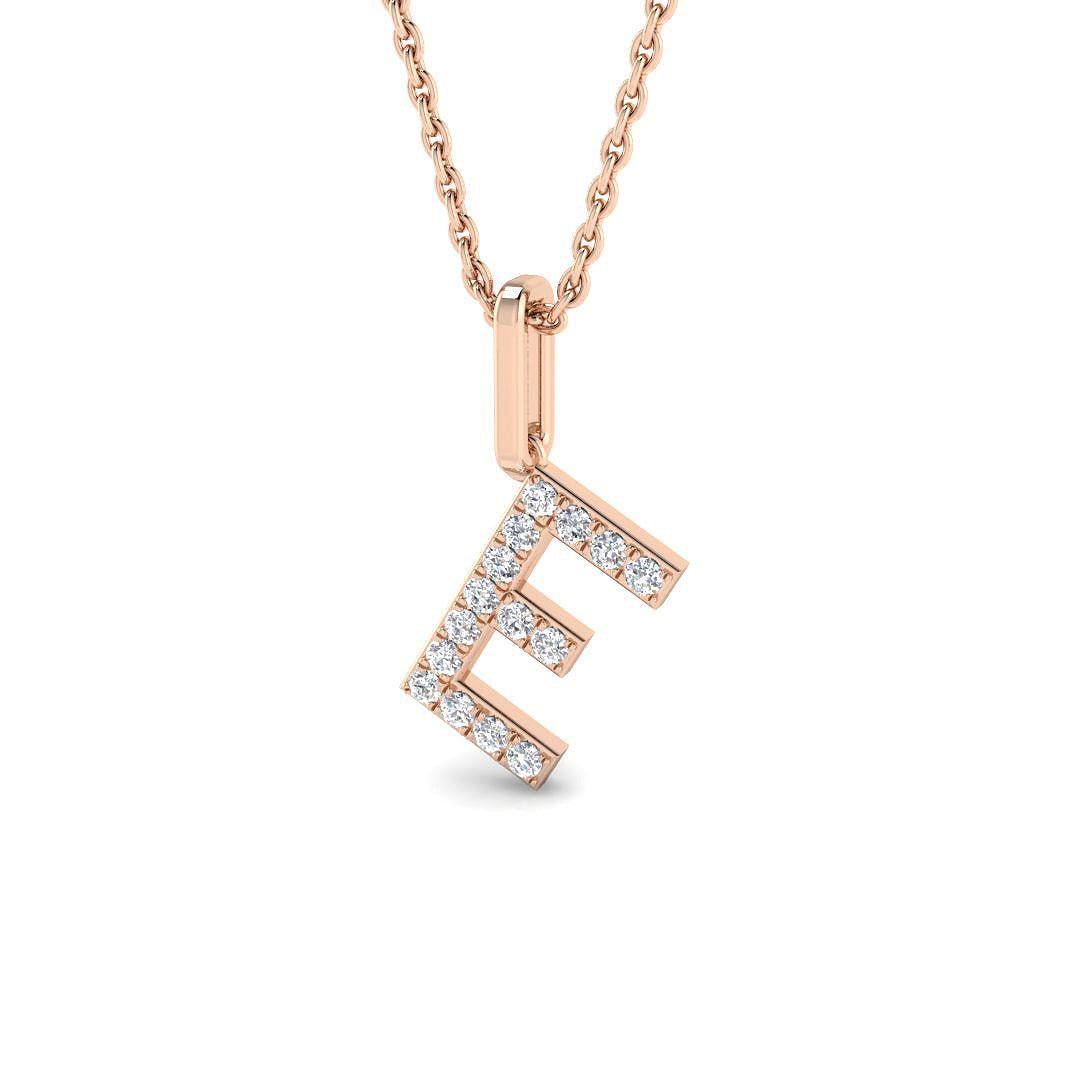 Initials Diamond Ring 0.11ct – SP5171-E – 18k Rose Gold