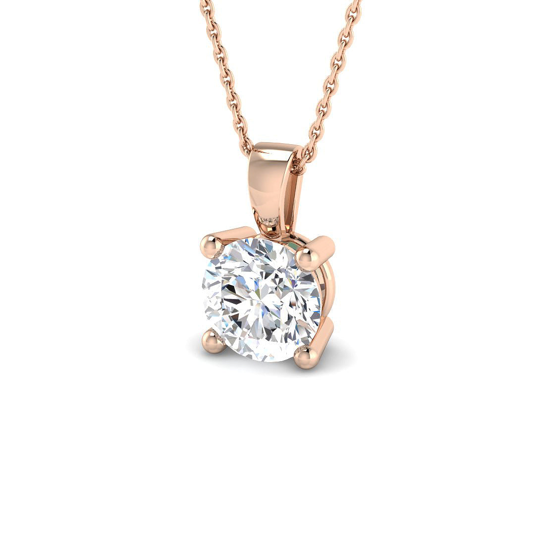 Solitaire Diamond Ring 2.0ct–2.07ct – SP4993A-8 – 18k Rose Gold