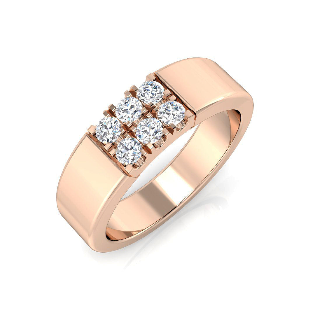 Multi Stone Diamond Ring 0.31ct – SL8753 – 18k Rose Gold