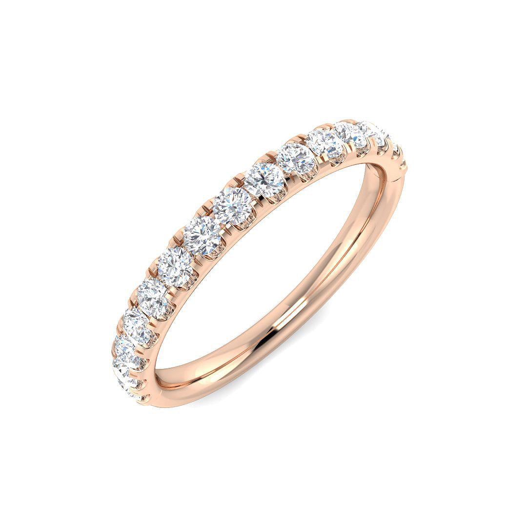 Half Eternity Diamond Ring 0.45ct – SR7945 – 18k Rose Gold