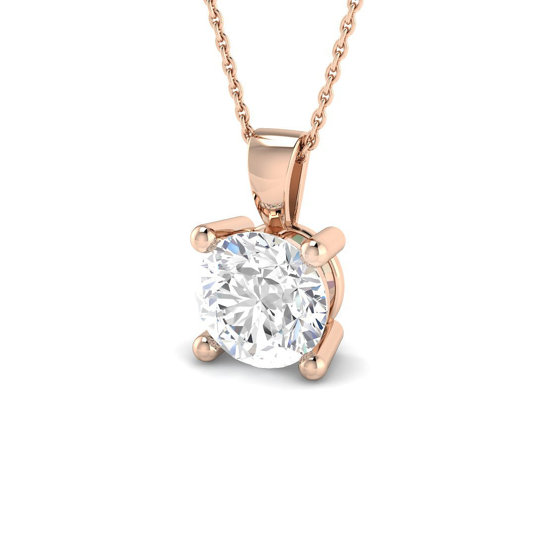 Solitaire Lab-Grown Diamond Ring 3.0ct–3.03ct – SP4993A-9 – 18k Rose Gold
