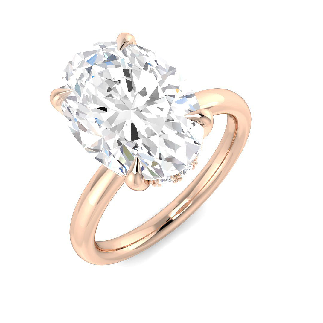 Engagement Lab-Grown Diamond Ring 5.22ct – SR5891 – 18k Rose Gold