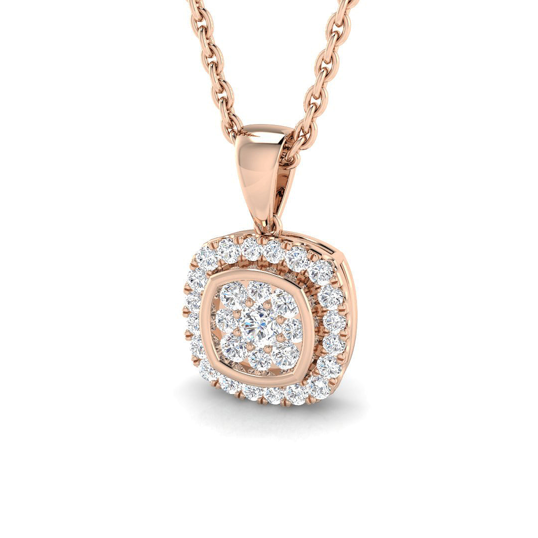 Cluster Diamond Ring 0.17ct – SP4145 – 18k Rose Gold