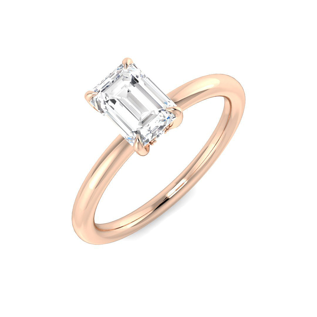Engagement Lab-Grown Diamond Ring 1.09ct–1.12ct – SR5760 – 18k Rose Gold