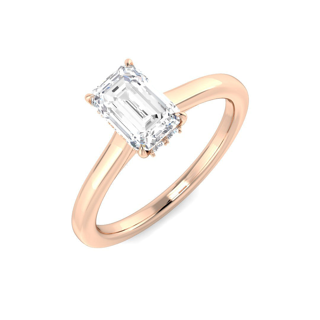 Engagement Lab-Grown Diamond Ring 1.12ct–1.15ct – SR5582 – 18k Rose Gold
