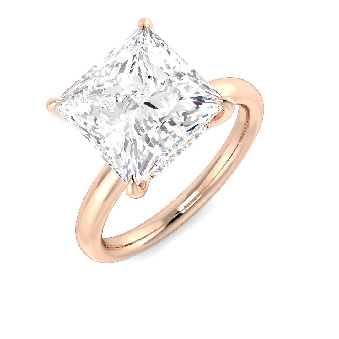 Engagement Lab-Grown Diamond Ring 1.07ct–5.22ct – SR5808 – 18k Rose Gold