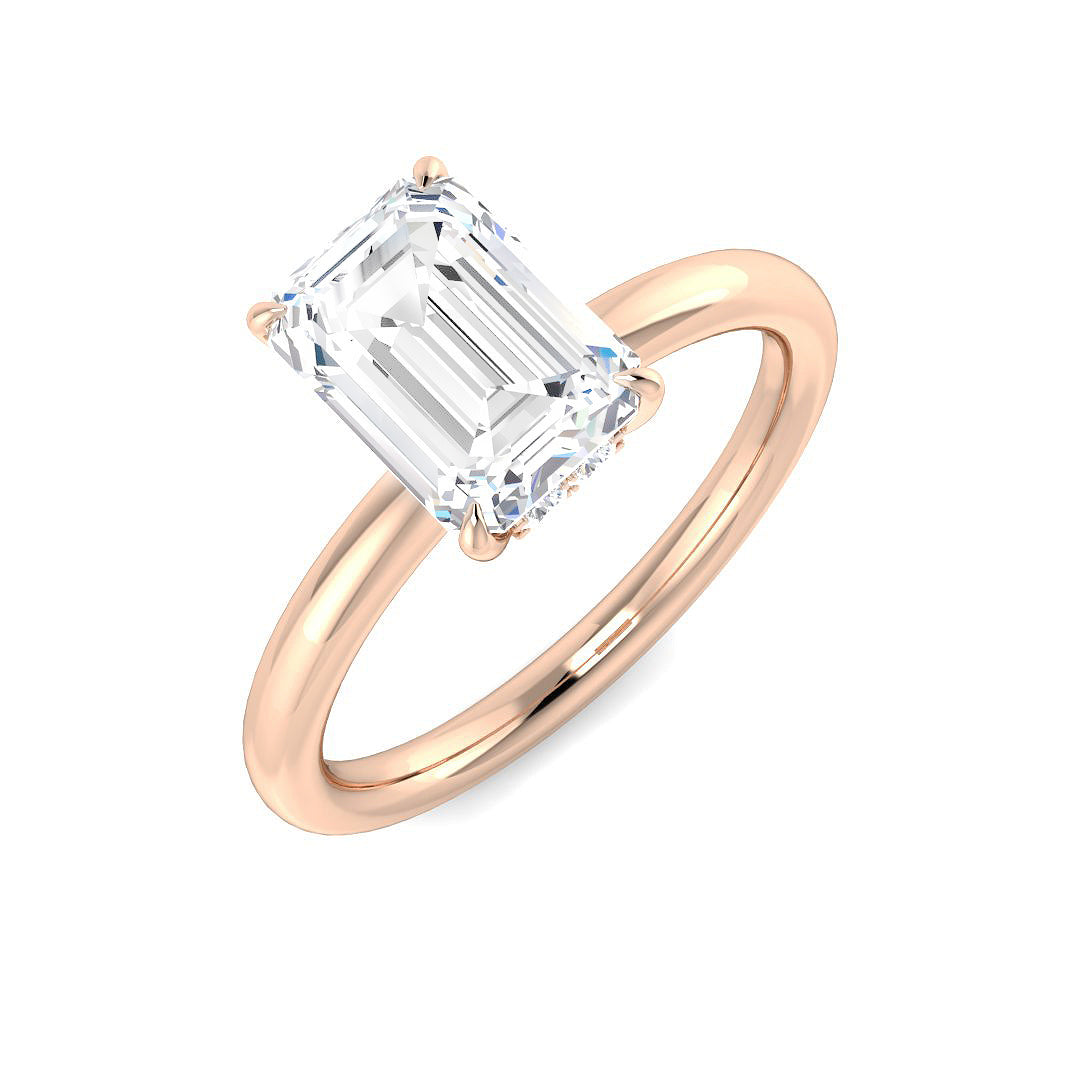 Engagement Lab-Grown Diamond Ring 2.12ct–2.15ct – SR6029 – 18k Rose Gold