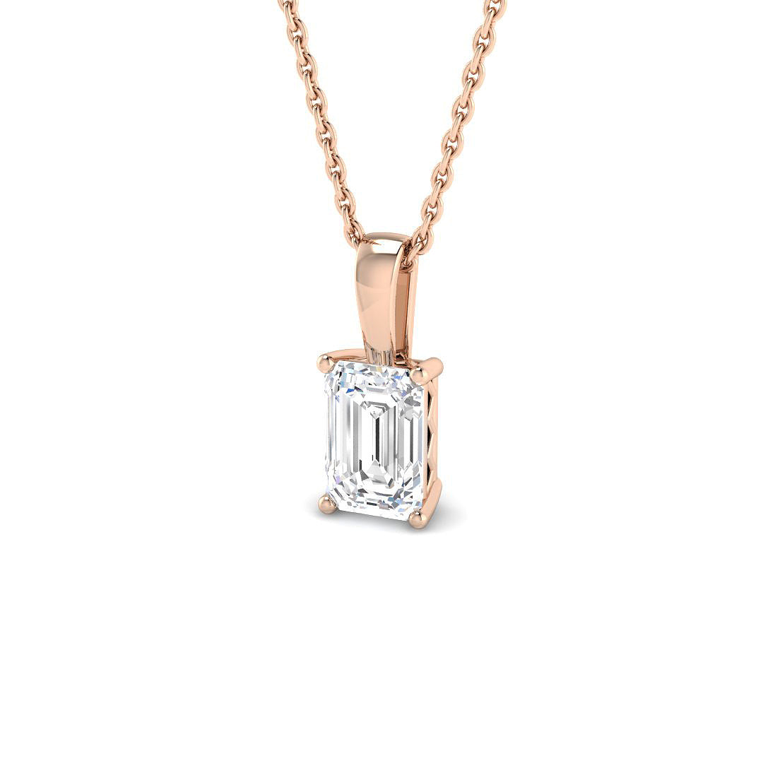 Solitaire Lab-Grown Diamond Ring 1.0ct–1.01ct – SP7165 – 18k Rose Gold