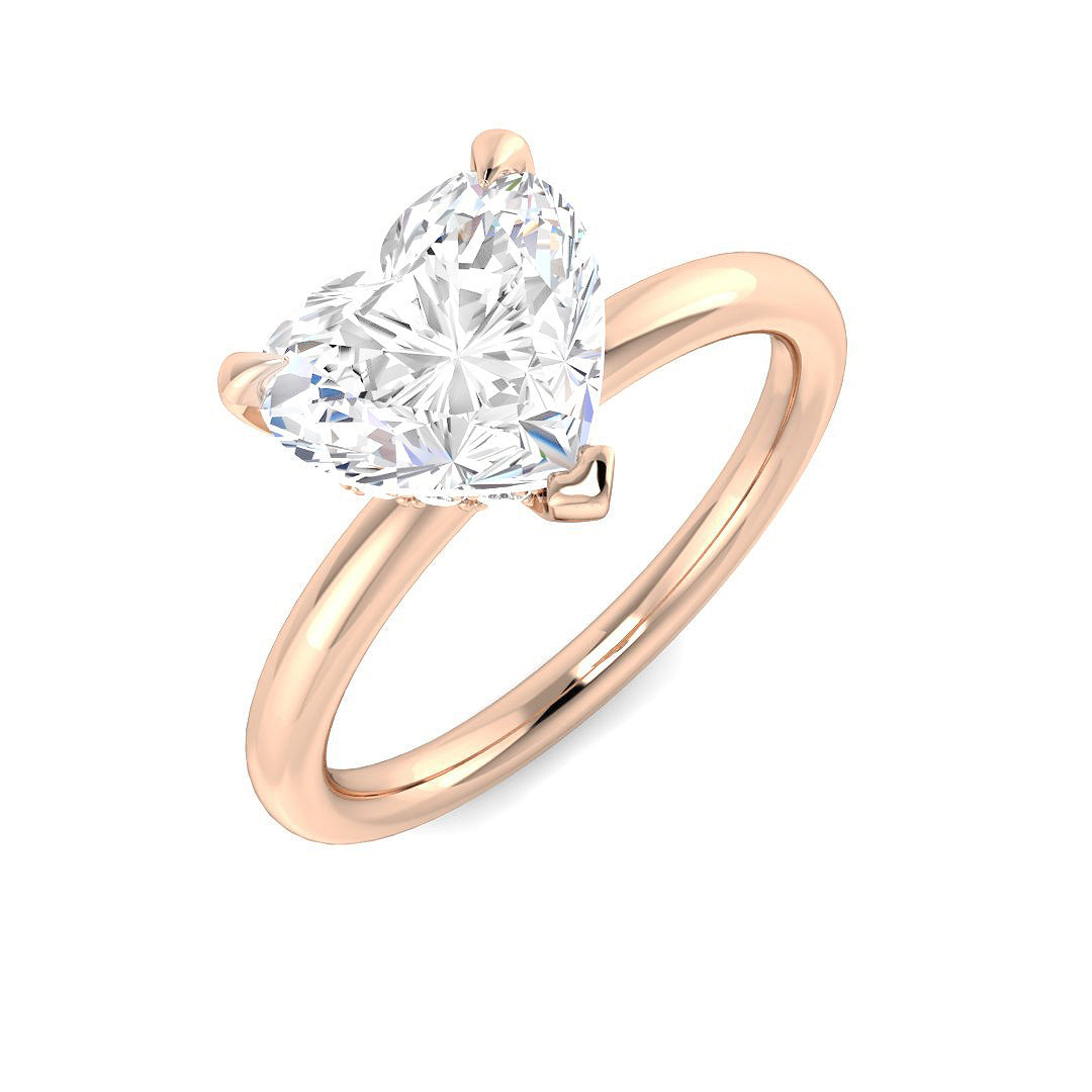Engagement Lab-Grown Diamond Ring 2.14ct–2.17ct – SR6096 – 18k Rose Gold