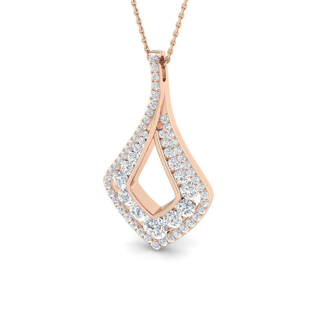 Fancy Diamond Ring 1.96ct – SP7082 – 18k Rose Gold