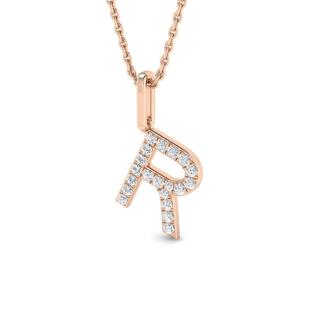 Initials Diamond Ring 0.15ct – SP5171-R – 18k Rose Gold