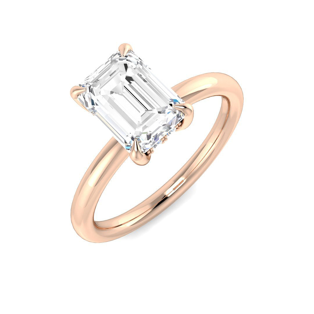 Engagement Lab-Grown Diamond Ring 2.13ct–2.15ct – SR6027 – 18k Rose Gold