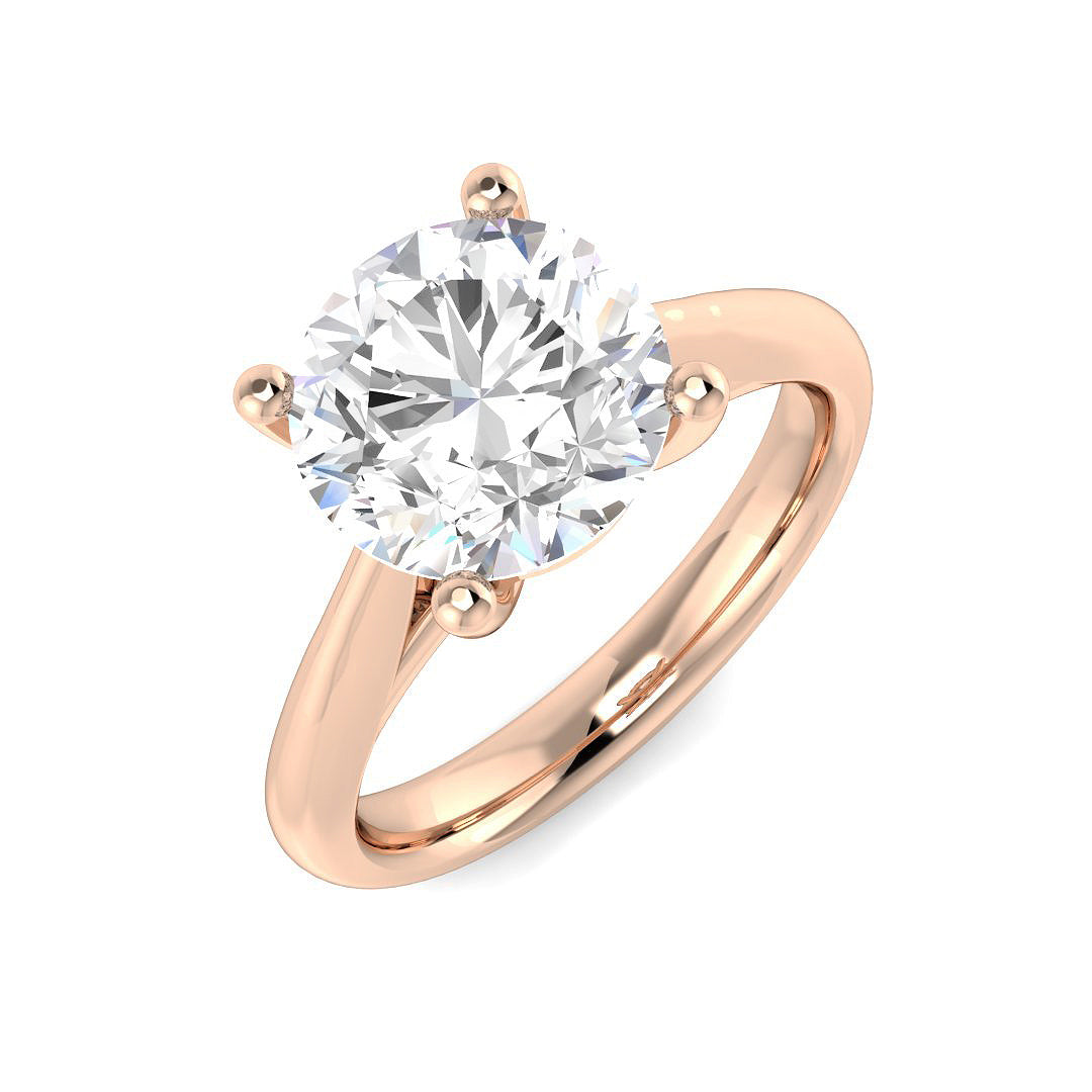 Engagement Lab-Grown Diamond Ring 3.0ct – SR126 – 18k Rose Gold