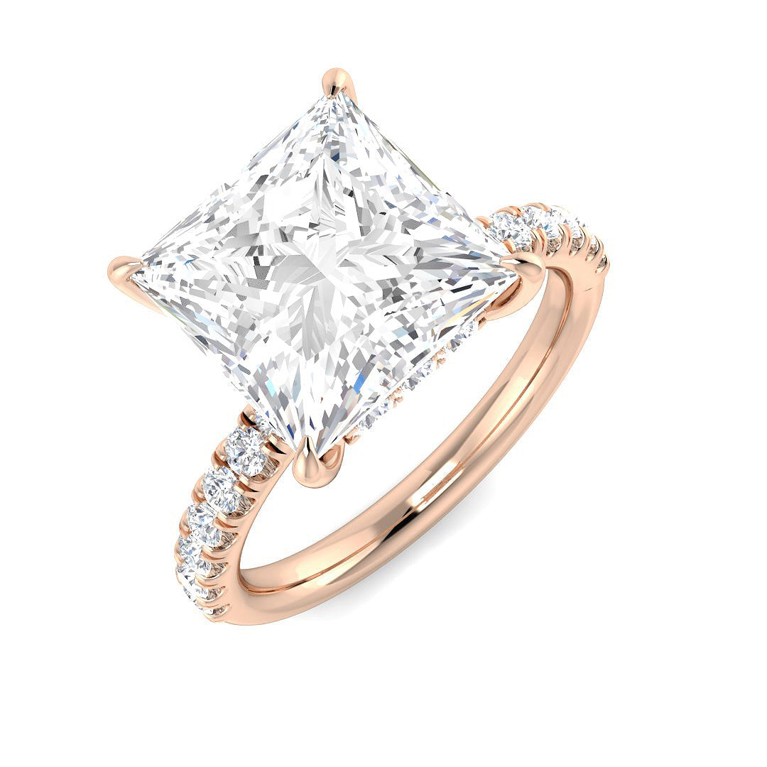 Engagement Lab-Grown Diamond Ring 1.26ct–5.49ct – SR5803 – 18k Rose Gold