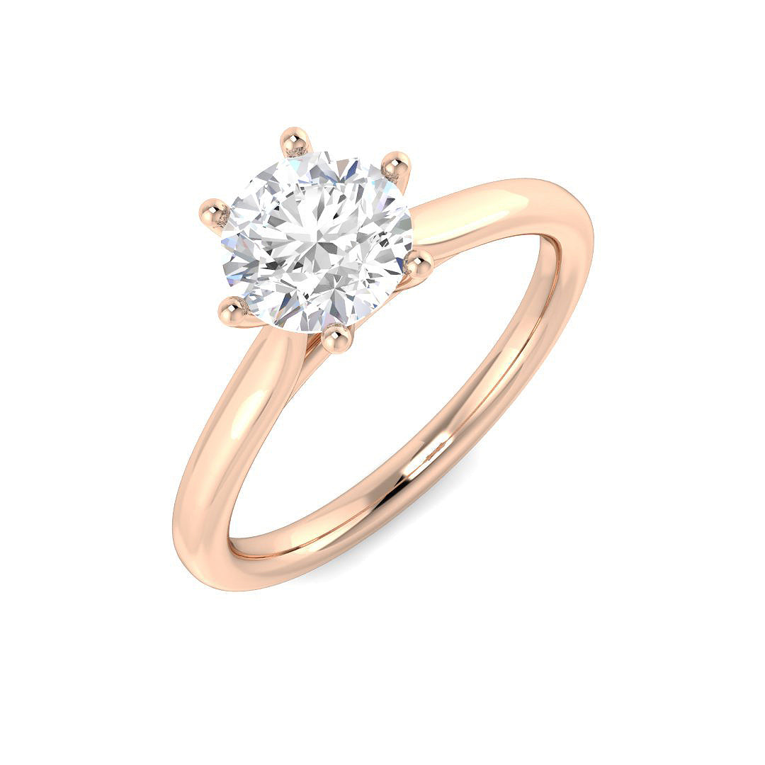 Engagement Lab-Grown Diamond Ring 1.07ct – SR5759-6.4 – 18k Rose Gold