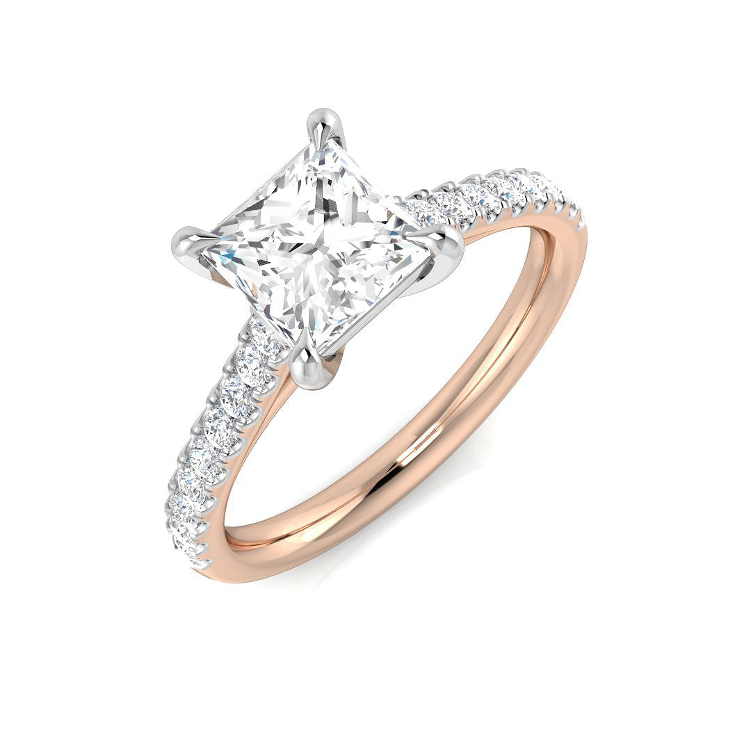 Engagement Diamond Ring 1.18ct–1.45ct – SR1111 – 18k Rose Gold