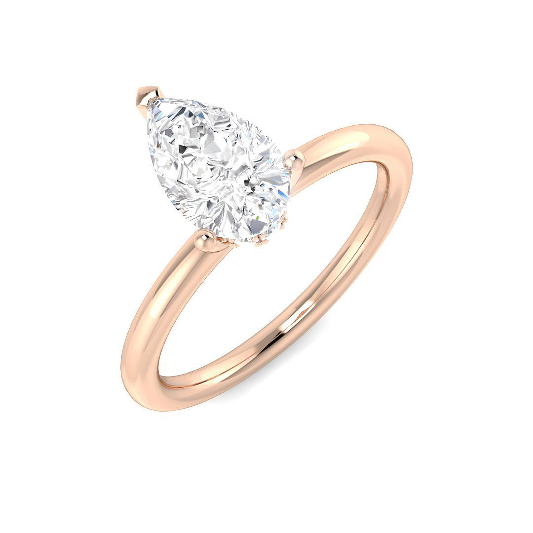 Engagement Lab-Grown Diamond Ring 1.12ct – SR5704 – 18k Rose Gold