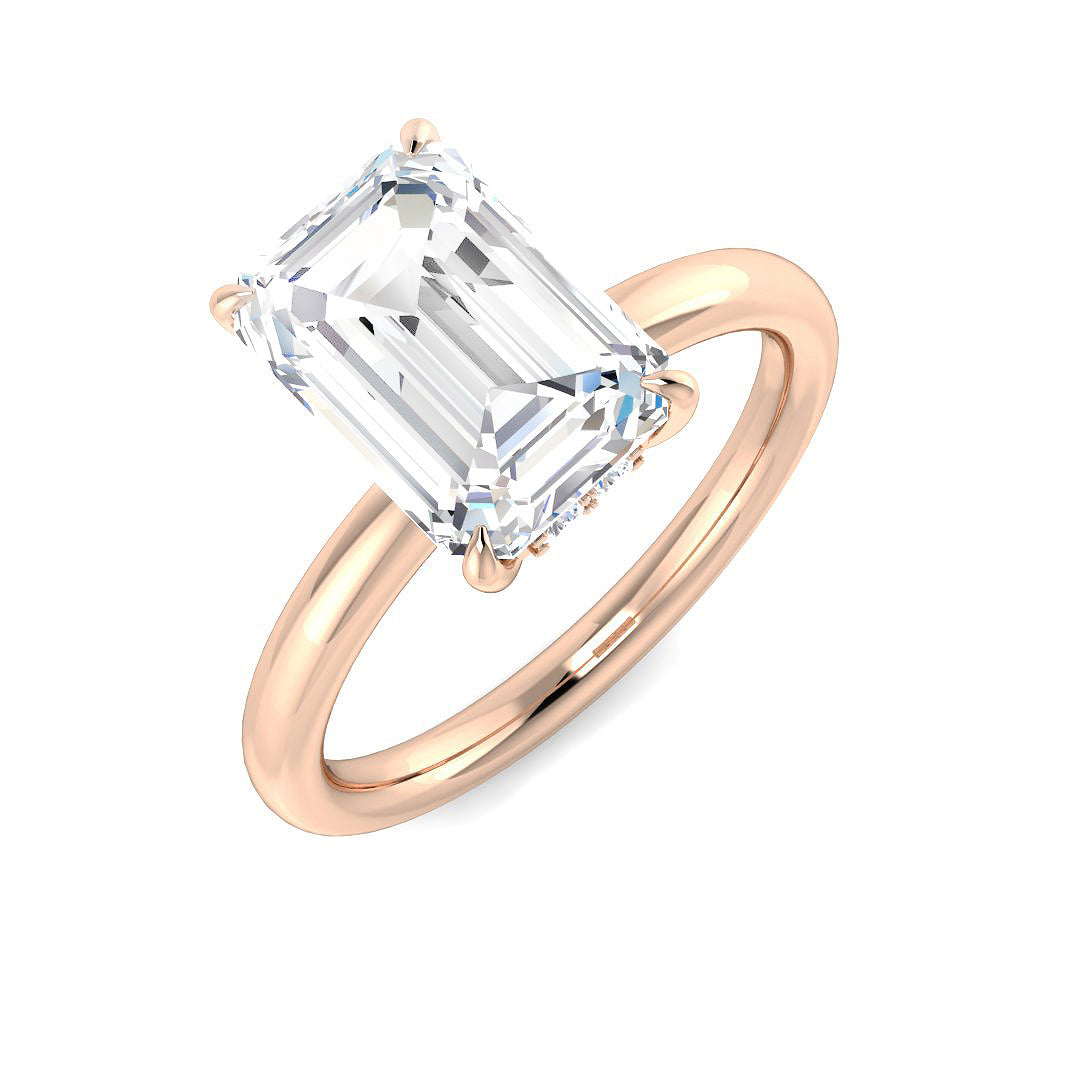 Engagement Lab-Grown Diamond Ring 3.15ct–3.18ct – SR5903 – 18k Rose Gold