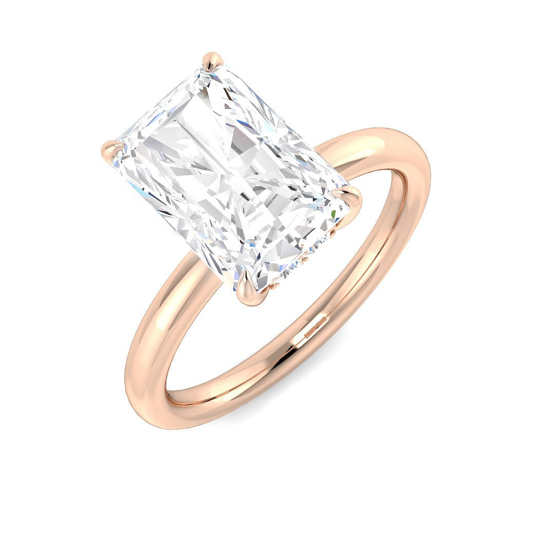 Engagement Lab-Grown Diamond Ring 3.15ct–3.19ct – SR6031 – 18k Rose Gold