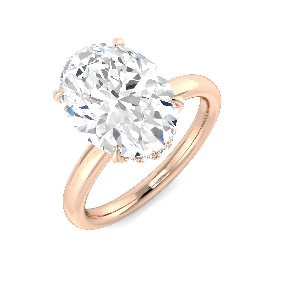 Engagement Lab-Grown Diamond Ring 4.25ct – SR6207 – 18k Rose Gold