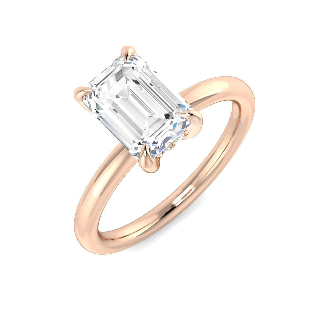Engagement Lab-Grown Diamond Ring 2.14ct–2.16ct – SR5761 – 18k Rose Gold
