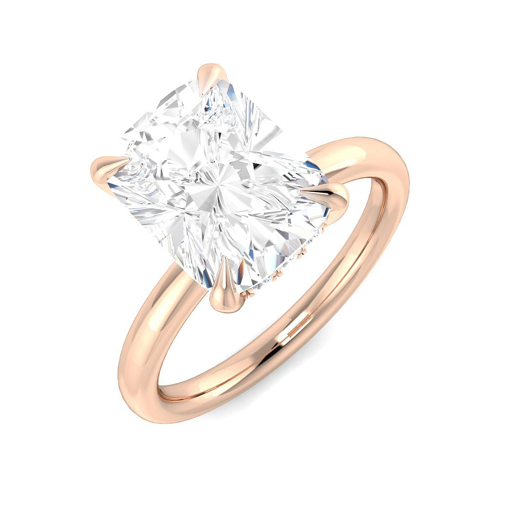 Engagement Lab-Grown Diamond Ring 4.2ct – SR6145 – 18k Rose Gold