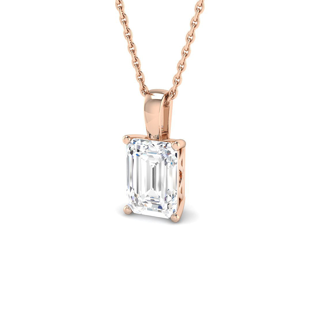 Solitaire Lab-Grown Diamond Ring 1.5ct–1.55ct – SP6855 – 18k Rose Gold