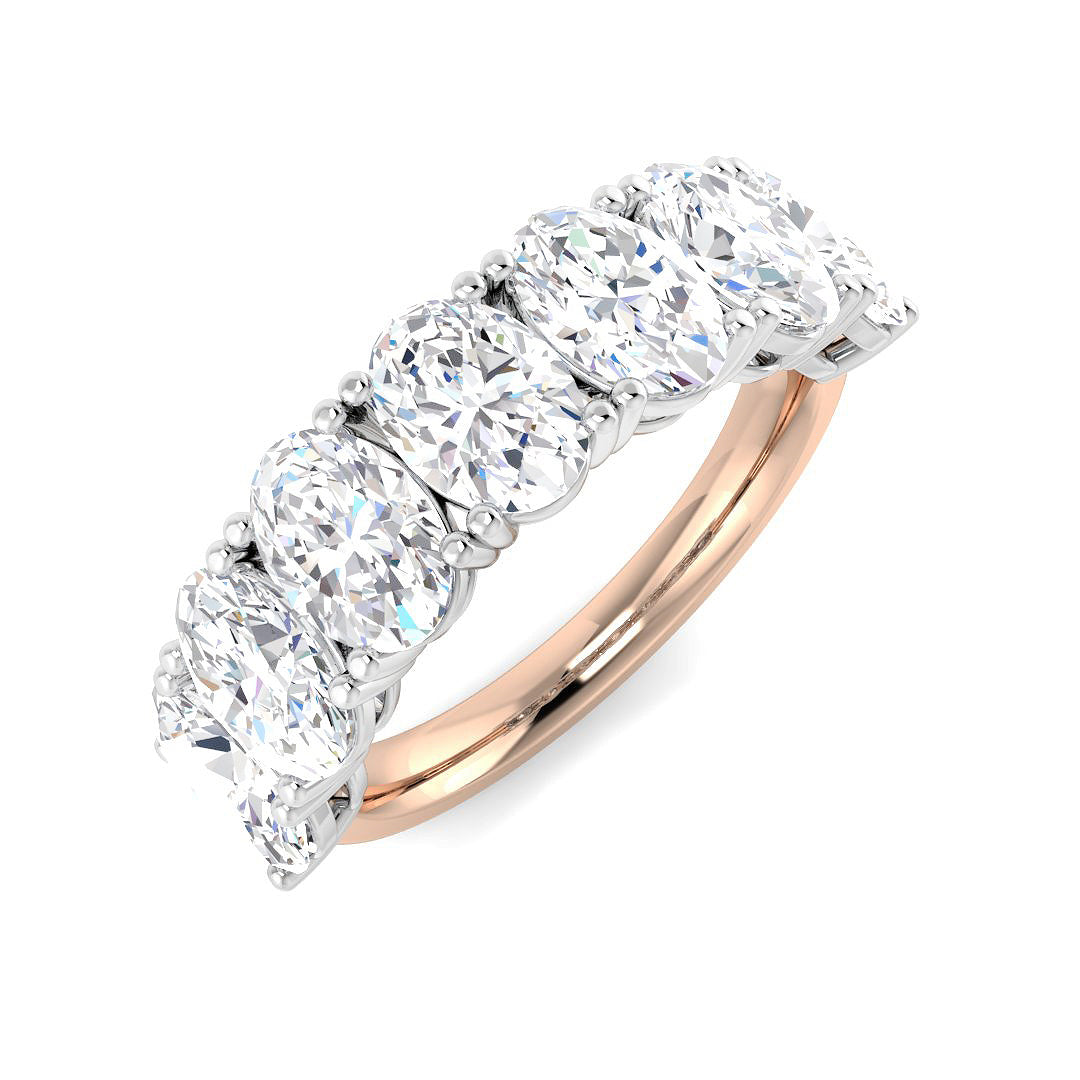 Multi Stone Diamond Ring 3.51ct–3.72ct – SR6166 – 18k Rose Gold