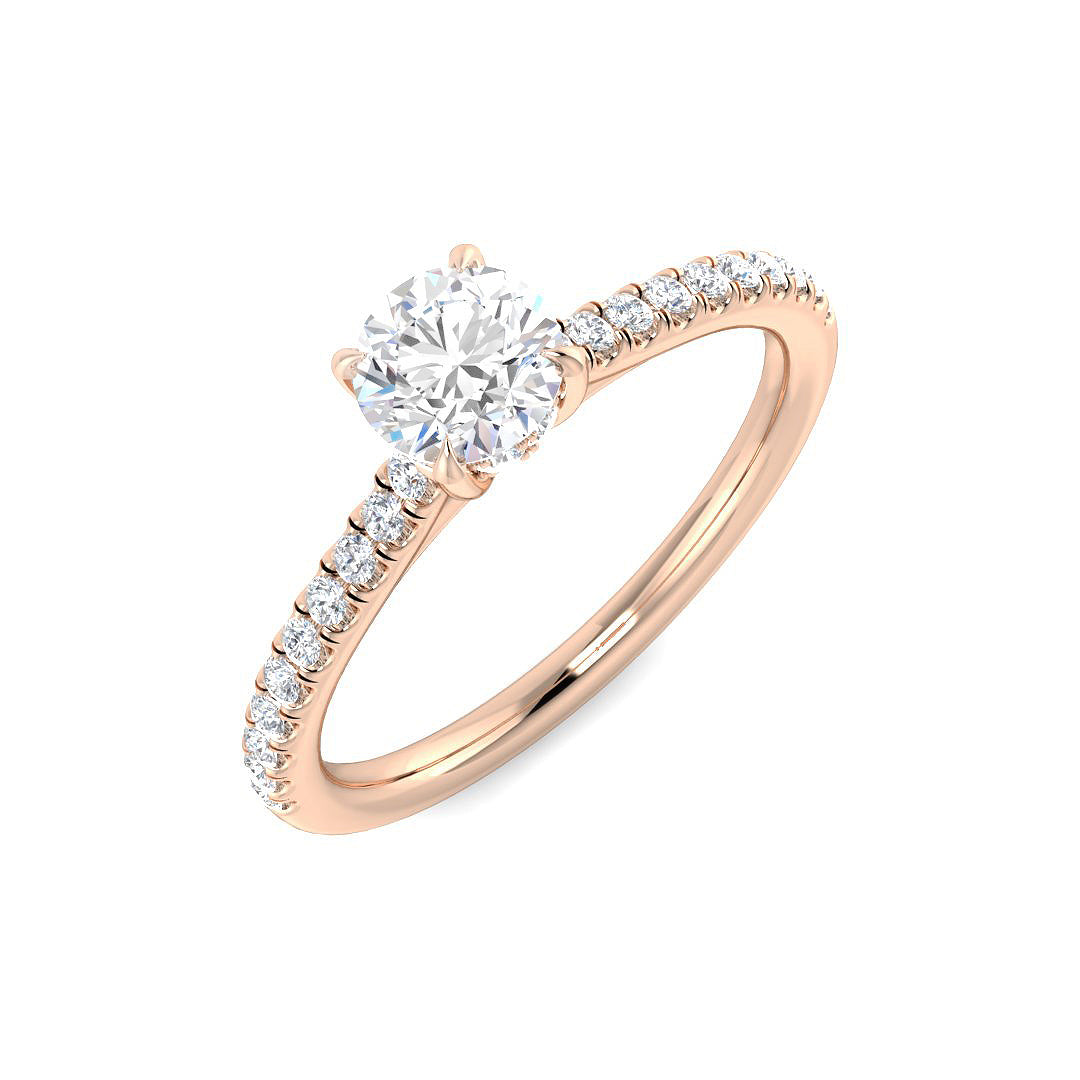 Engagement Lab-Grown Diamond Ring 0.76ct–0.77ct – SR5539 – 18k Rose Gold