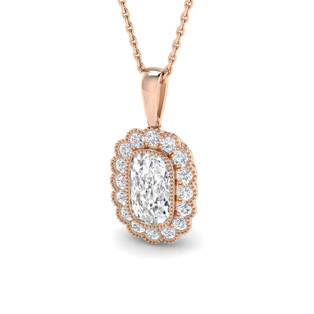 Vintage Lab-Grown Diamond Ring 1.53ct – SP7194 – 18k Rose Gold