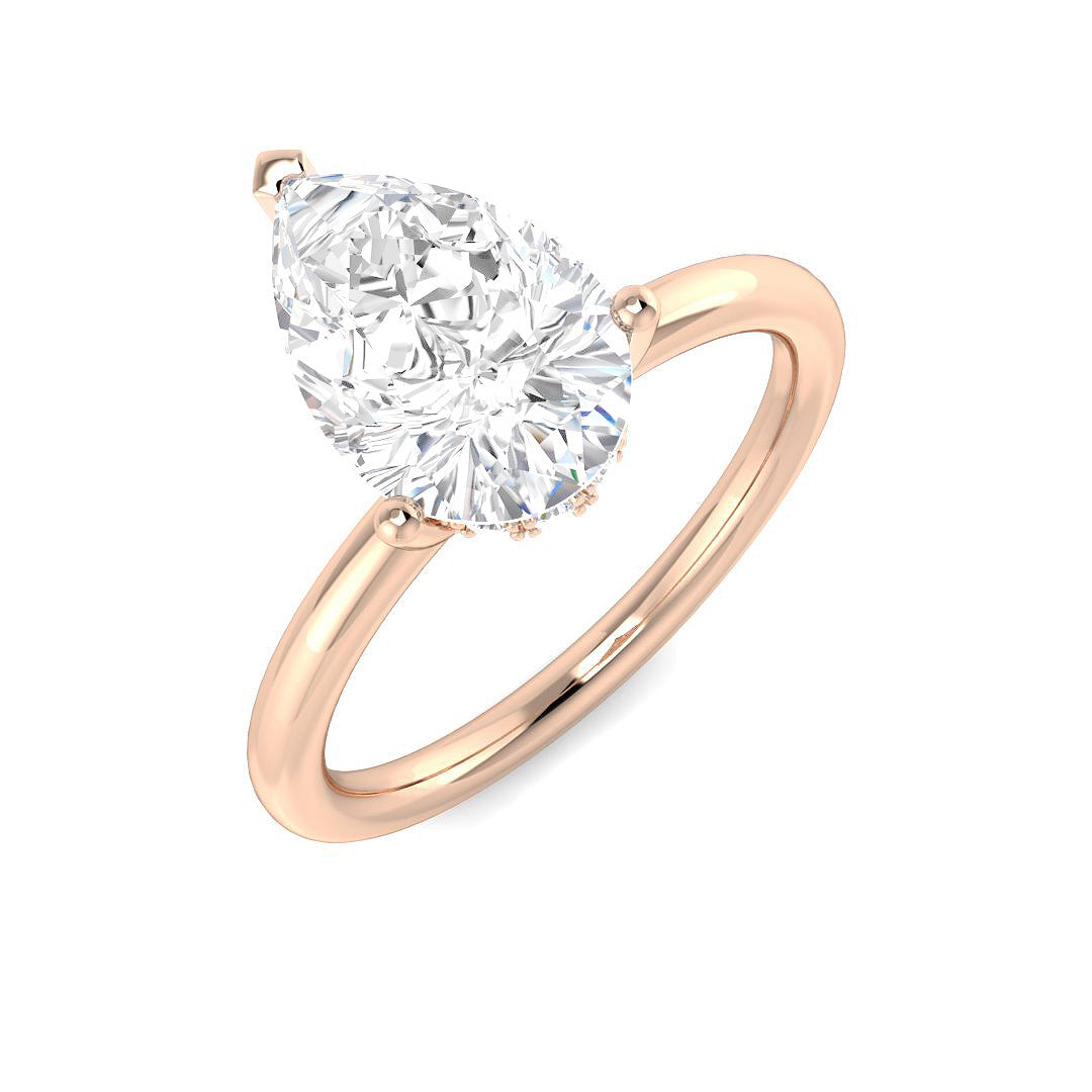 Engagement Lab-Grown Diamond Ring 2.16ct–2.18ct – SR5706 – 18k Rose Gold