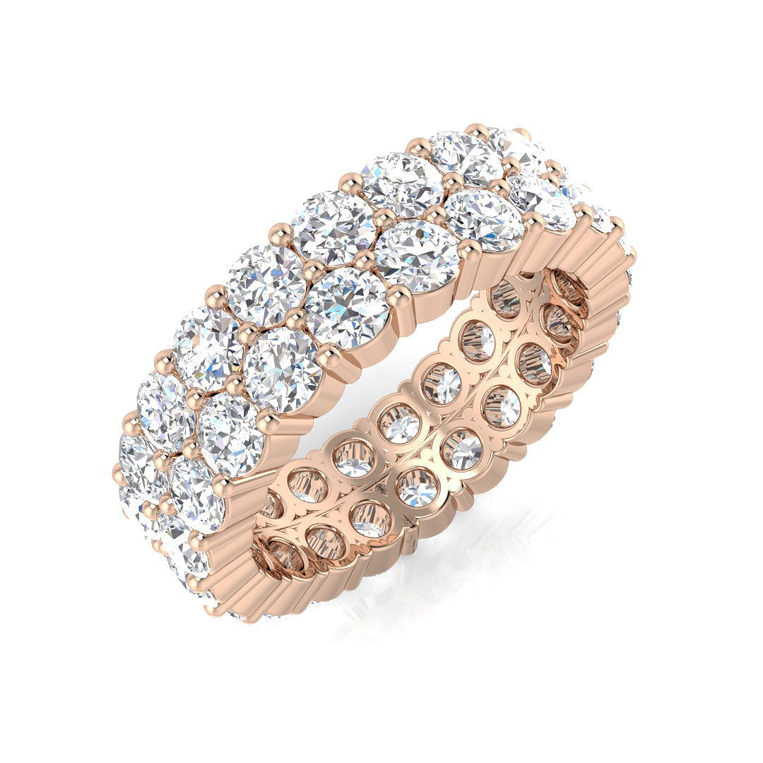 Full Eternity Diamond Ring 0.92ct–4.93ct – BJR0314 – 18k Rose Gold