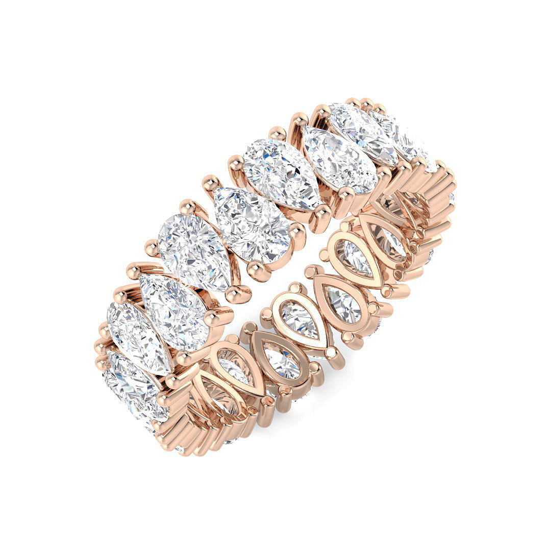 Full Eternity Lab-Grown Diamond Ring 3.79ct – SR6668 – 18k Rose Gold