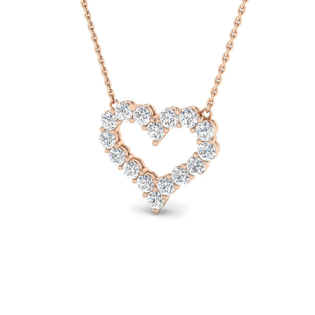 Heart Diamond Ring 0.94ct – SP4030A – 18k Rose Gold