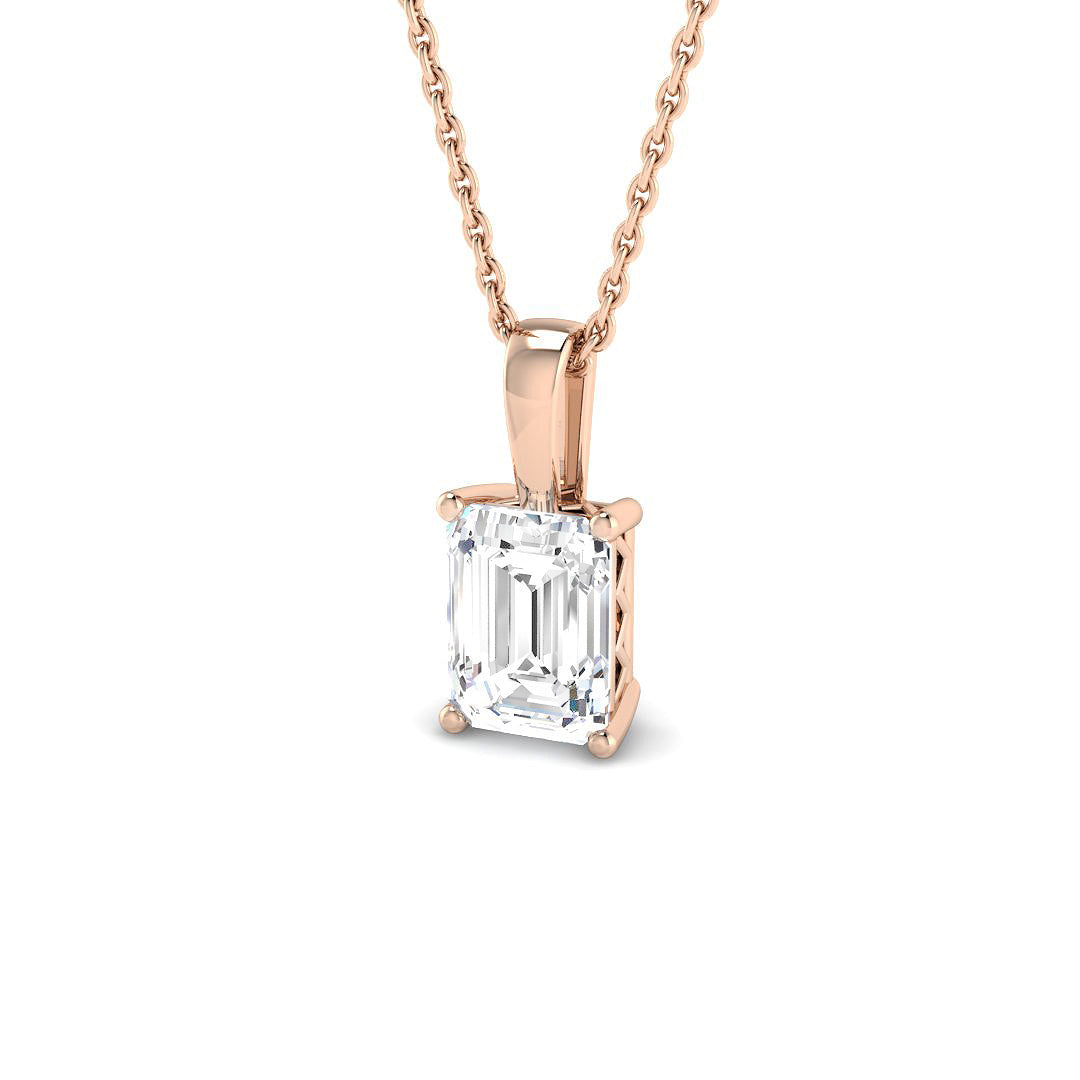 Solitaire Lab-Grown Diamond Ring 1.5ct–1.54ct – SP7166 – 18k Rose Gold