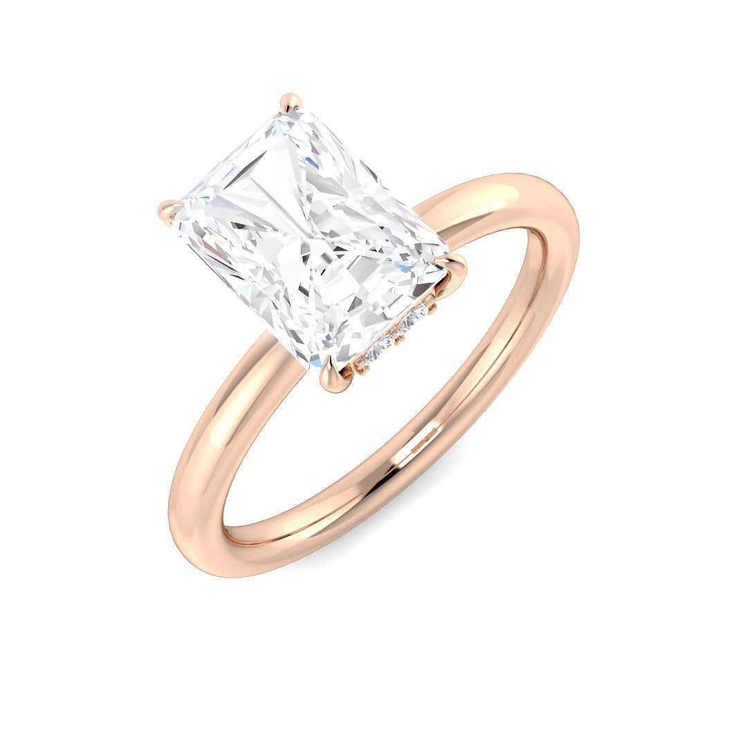 Engagement Lab-Grown Diamond Ring 2.14ct–2.17ct – SR5655-R/C – 18k Rose Gold