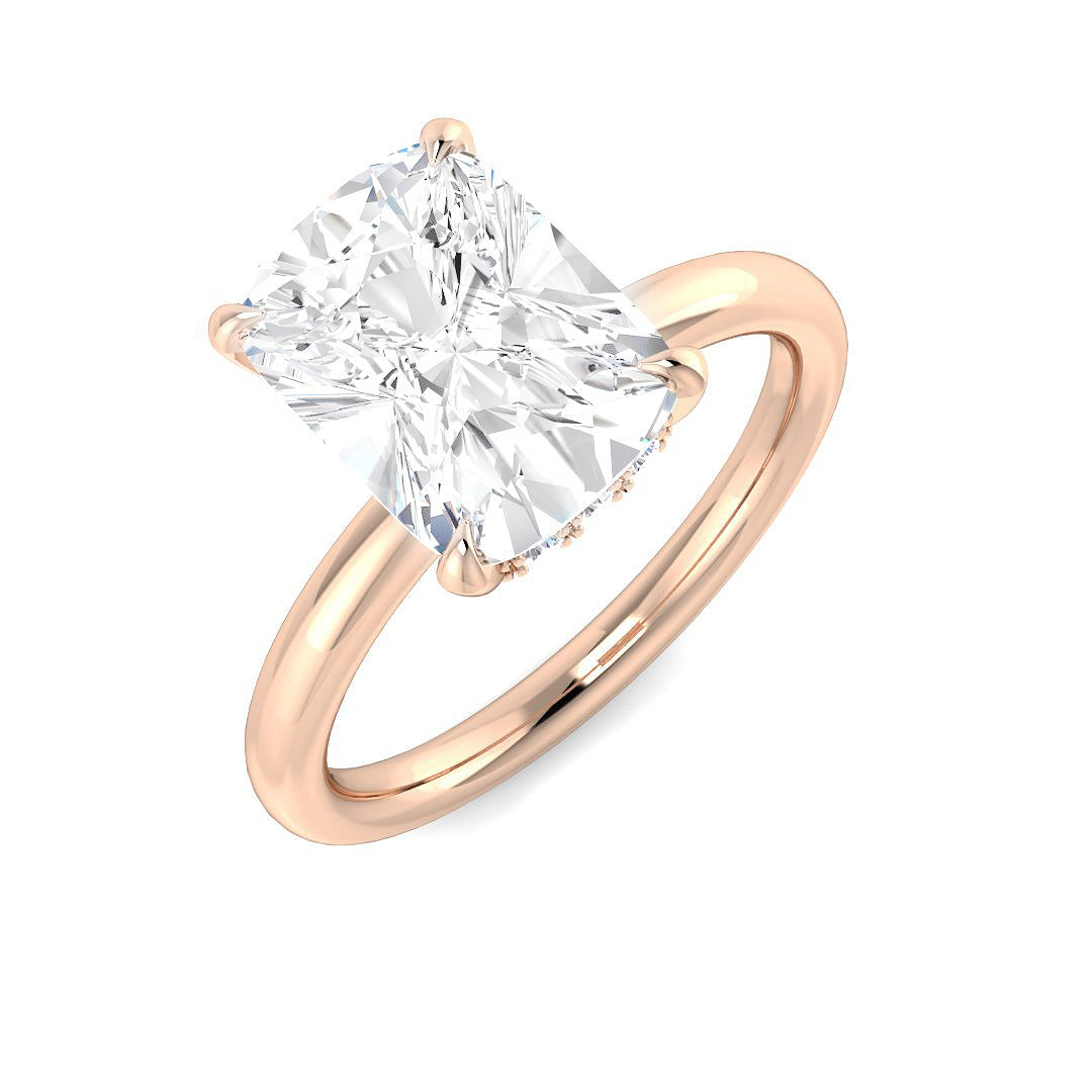 Engagement Lab-Grown Diamond Ring 3.16ct–3.18ct – SR5765 – 18k Rose Gold