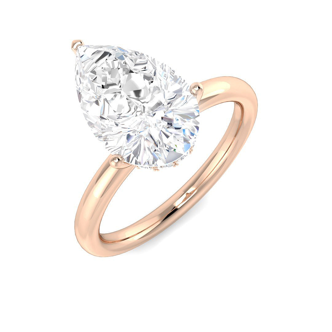 Engagement Lab-Grown Diamond Ring 3.19ct–3.22ct – SR5859 – 18k Rose Gold