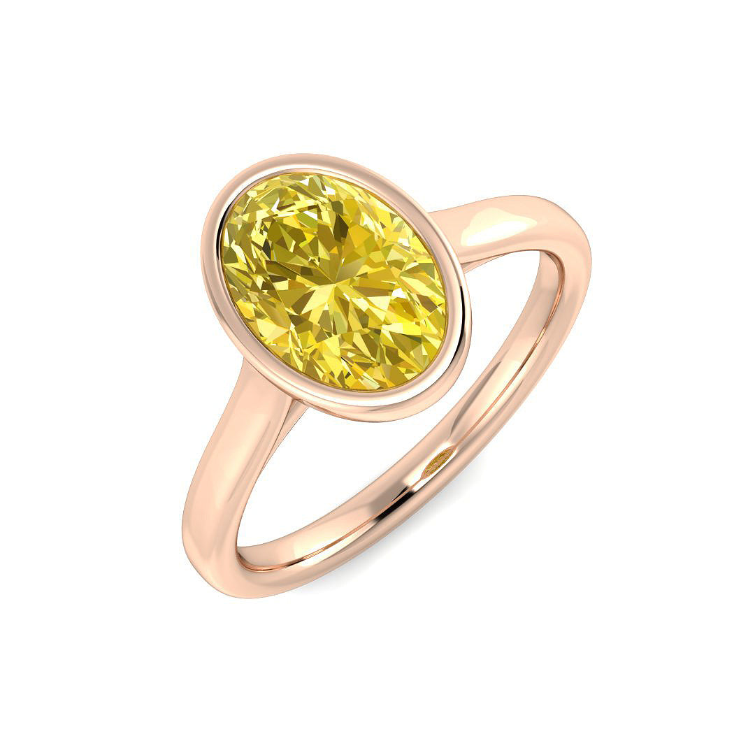 Engagement Lab-Grown Diamond Ring 2.1ct – SR7649~LGYD – 18k Rose Gold